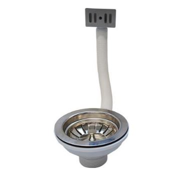 1 1/2" Basket Waste Strainer with Rectangular Outlet