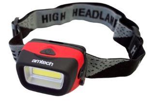 amTech 3W COB LED headlight