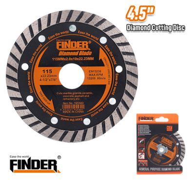 Finder diamond cutting disc 4.5" 115mm x 2mm