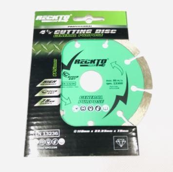 Reckto Cutting Disc 115mm 4 1/2" General Purpose