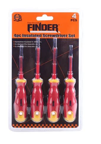 Finder 4 pack Insulated Screwdrivers