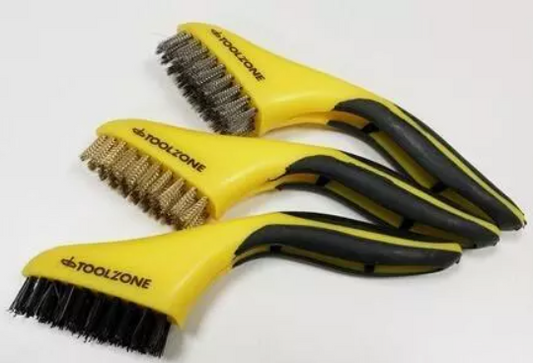 ToolZone 3pc Wire Brush Set