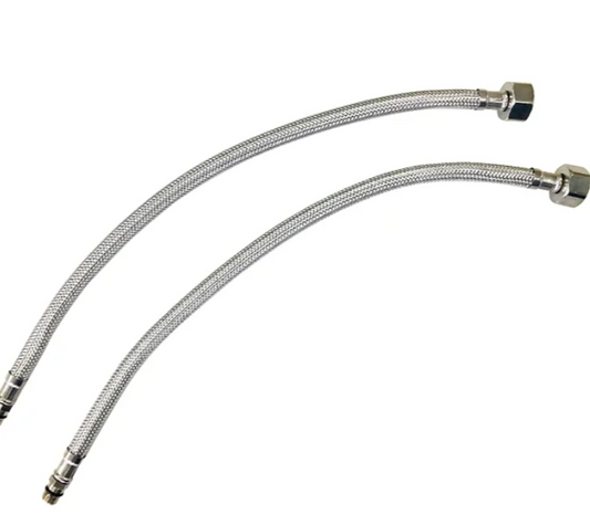 1/2" x 12mm X 300mm Monobloc Flexi tap Connector- Pair