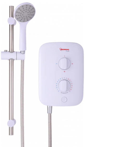 Redring Pure 9.5KW Instantaneous Electric Shower With 3 Power Settings