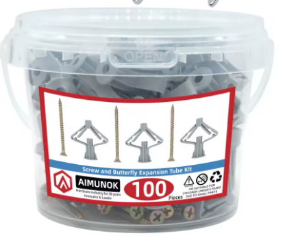 100 pcs Plasterboard Screw Fixings