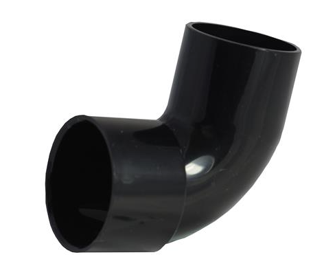 Waste Solvent Weld Street 90 degree Elbow BLACK
