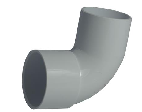 Waste Solvent Weld Street 90 degree Elbow WHITE