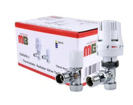 MidBrass Thermostatic Radiator Valve & LS