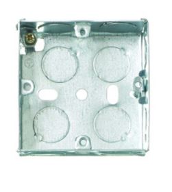 Single Mounting Metal Backbox with Earth connector