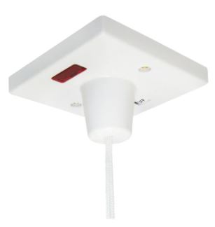 45A Double Pole Isolator Ceiling Pull Switch Neon